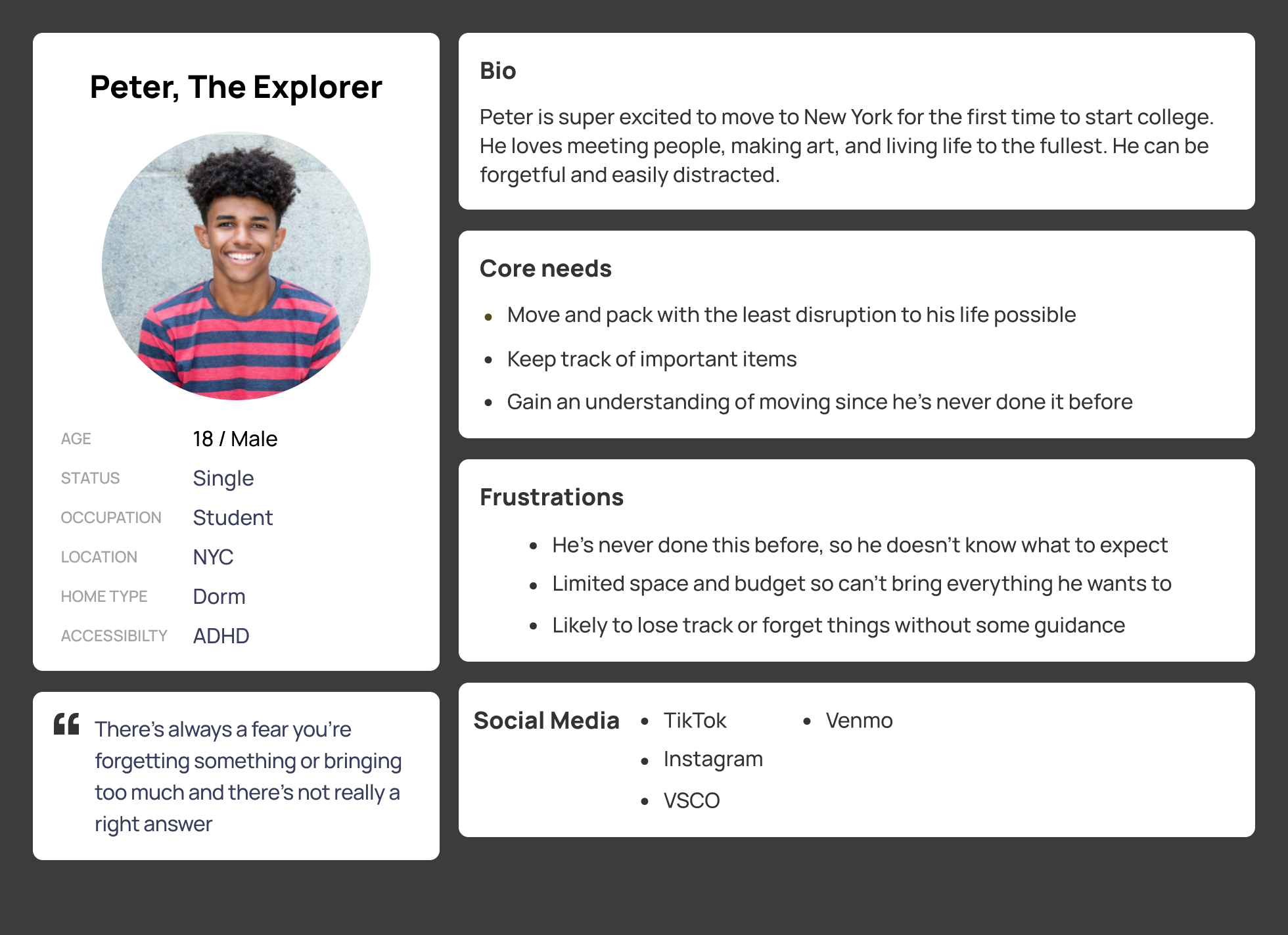 User persona 1